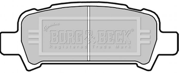 BORG & BECK stabdžių trinkelių rinkinys, diskinis stabdys BBP1705